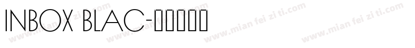Inbox Blac字体转换